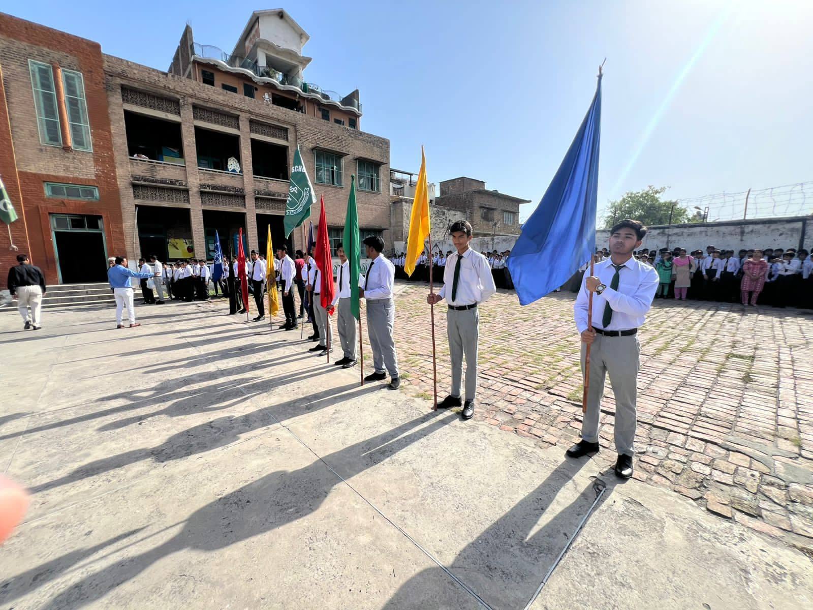 Morning Assembly in Main Courtyard